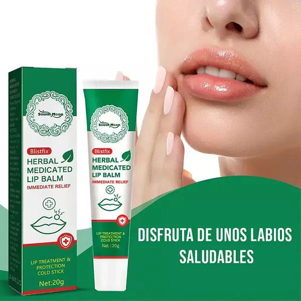 BALSAMO LABIAL HERBAL CON TRATAMIENTO PARA AMPOLLAS