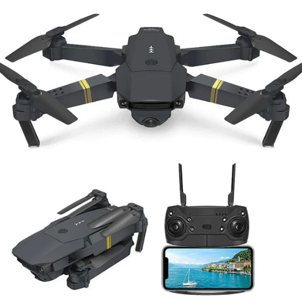 DRONE DUAL PRO CAMARA HD CUADRICOPTERO PLEGABLE