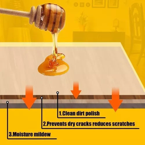 Cera De Abeja Natural Pulido y Mantenimiento De Pisos y muebles de Madera