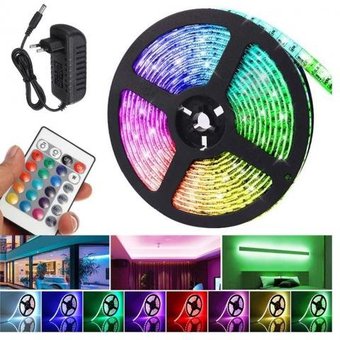 TIRAS LED RGB CON MAS CON MAS DE 16 COLORES DIFERENTES