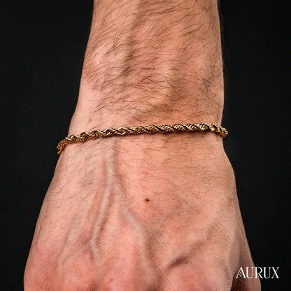 Pulsera ORO AURUX Lazo Grueso 18 cm | Envío gratis ✅